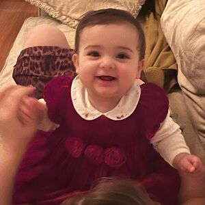 Janie and Jack Red Velvet Kids Dress